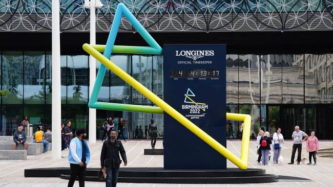 PA Image of the Commonwealth Games countdown clock