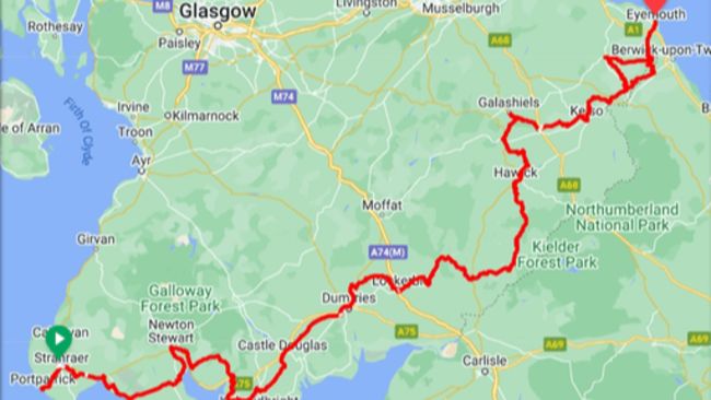 Coast to deals coast cycle route