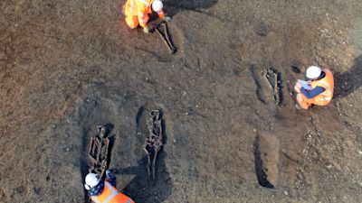 Skeletons found at the new Eco Park site in Gloucestershire