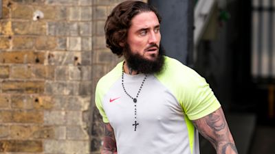 Stephen Bear leaving prison on 17 January 2024.
Credit: PA