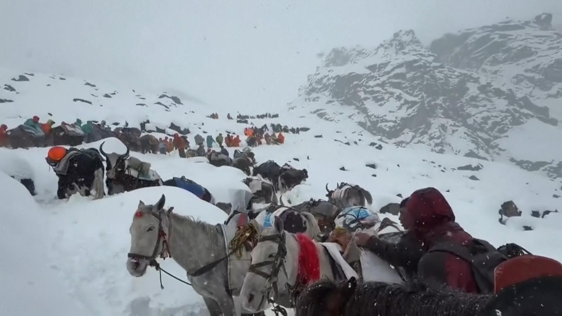 Rescue efforts underway as hundreds remain stranded on Mount Everest