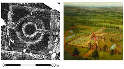 Tudor and Jacobean gardens, which have been discovered beneath the Belhus Park golf course in Essex