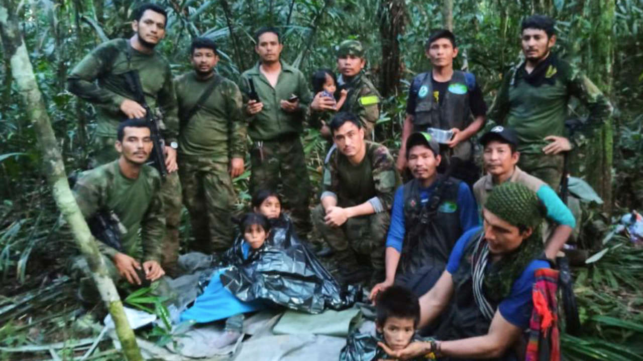 Four Colombian boys missing for 40 days after Amazon plane crash found alive