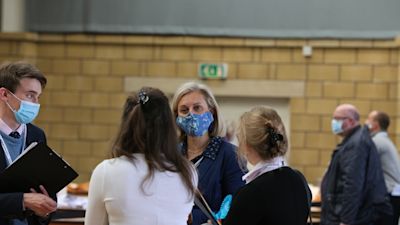 Rachael Hamilton at the count in Kelso