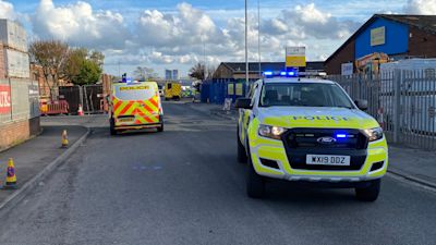 060521 HIGHBRIDGE FIRE. ASPolice Sedgemoor
