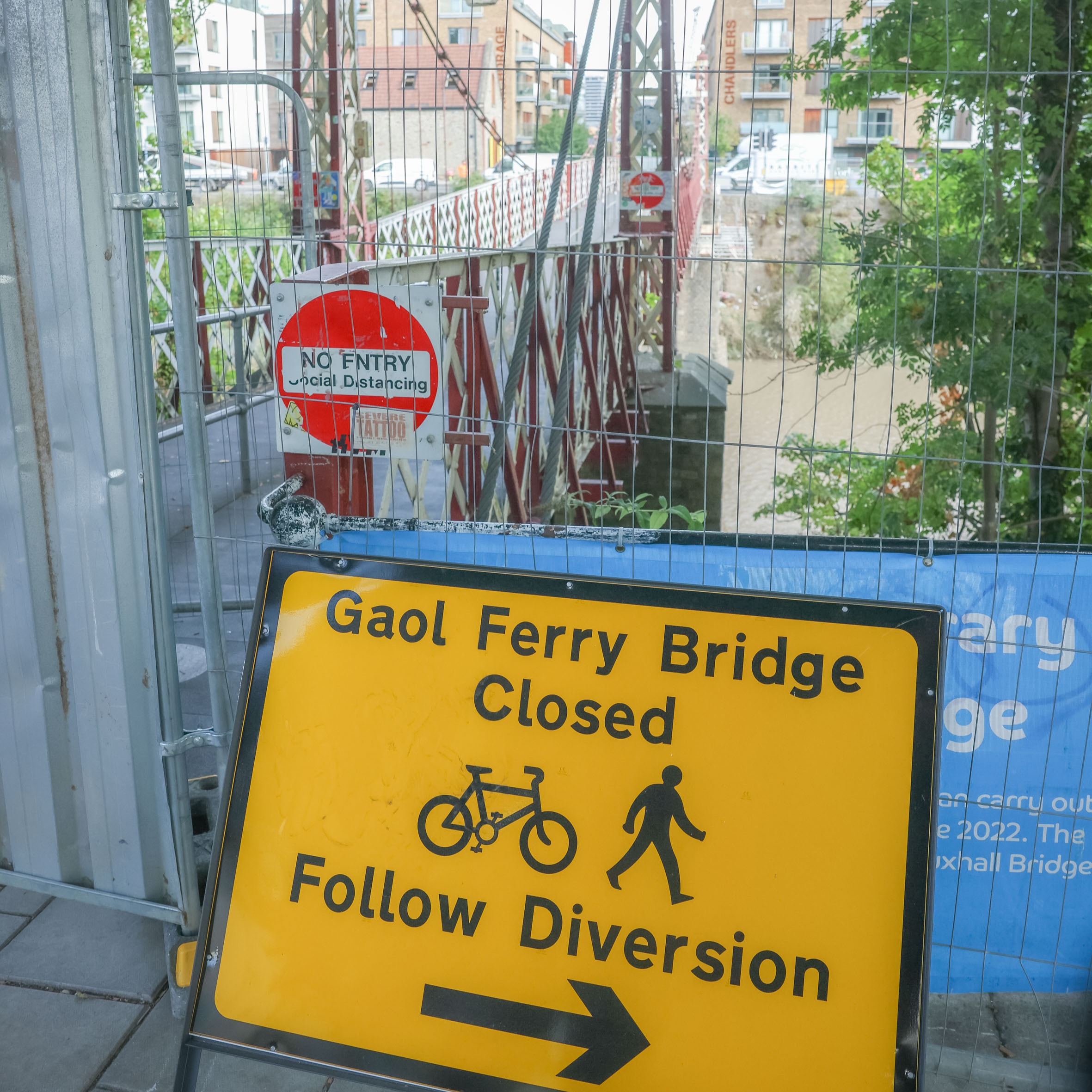 This is when Gaol Ferry Bridge will reopen to pedestrians and