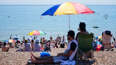 Brighton during hot weather - PA