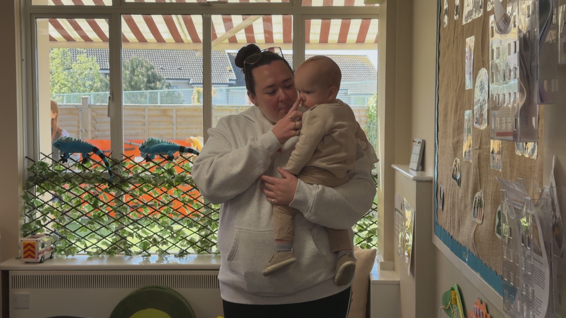 A photo of Ciara with her son in her arms.