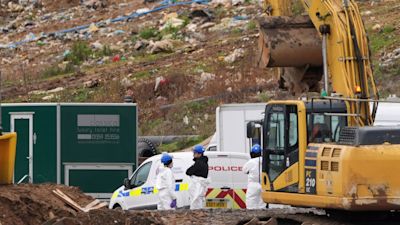 Cumali Turhan Obituary, Death; Officers seen at huge Essex landfill site as search for murdered man's body goes on ANGLIA 281124 landfill search