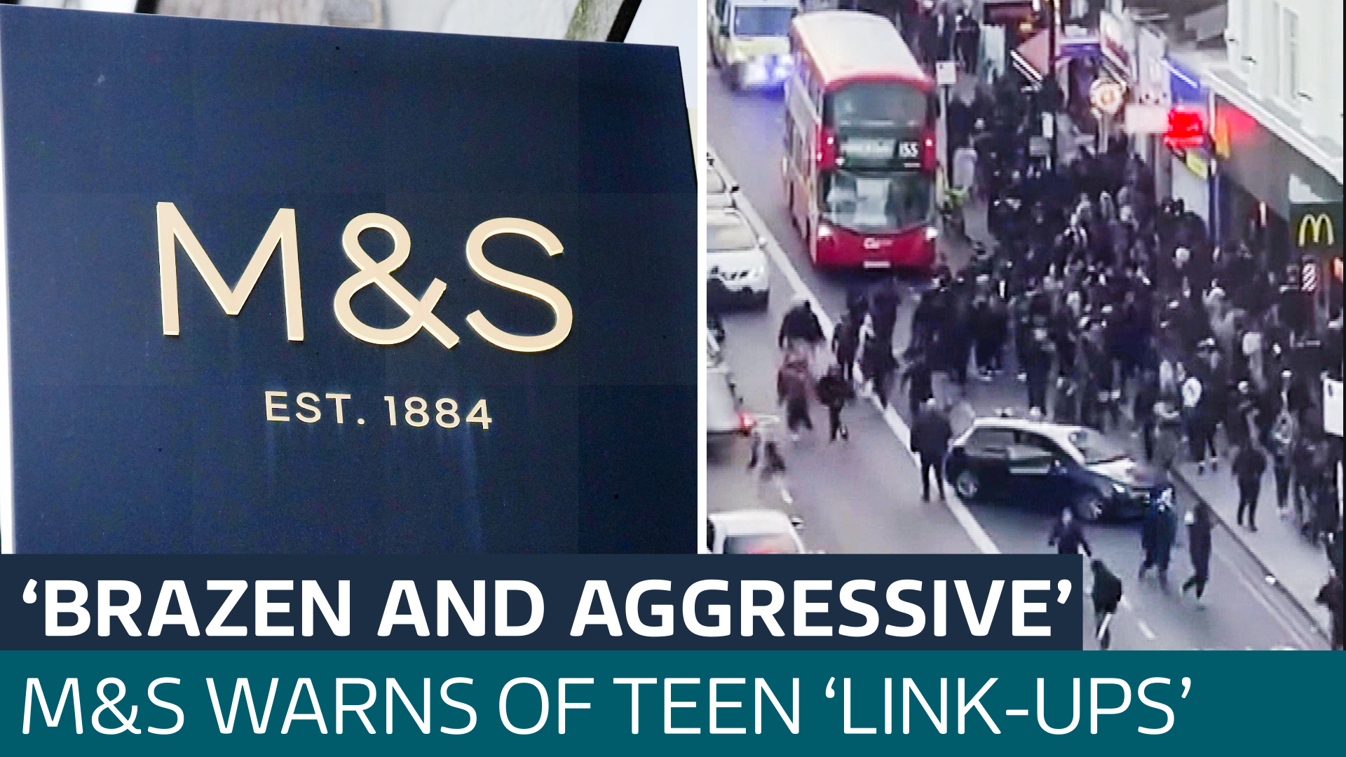 M&S bosses warn of 'aggressive' retail crime as young people storm shops - Latest From ITV News