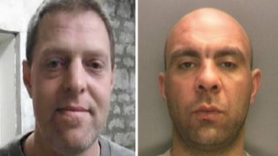 Shawn Dibble (left) and Carl Perry (right) went missing from HMP Leyhill on Sunday evening (June 13)