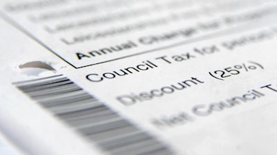 05/01/22. PA stockshot of a council tax bill. PA Images.