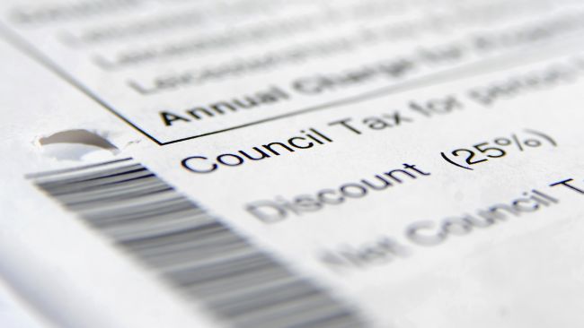 05/01/22. PA stockshot of a council tax bill. PA Images.