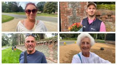Four mourners who came to pay their respects, a year on from the Queen's death.
Credit: ITV News Anglia