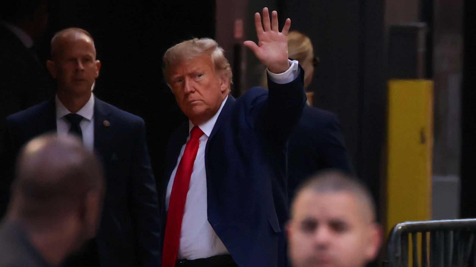Donald Trump arrives in New York ahead of court hearing | ITV News