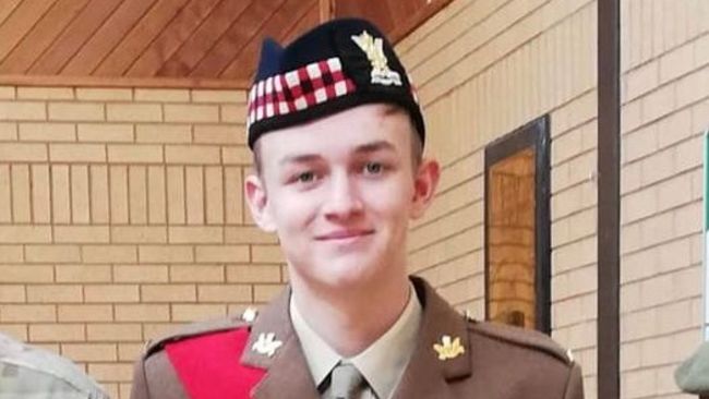 Connor Morrison collapsed on 21 July and died two days later.
Credit: Facebook/West Lowland Battalion Army Cadet Force.