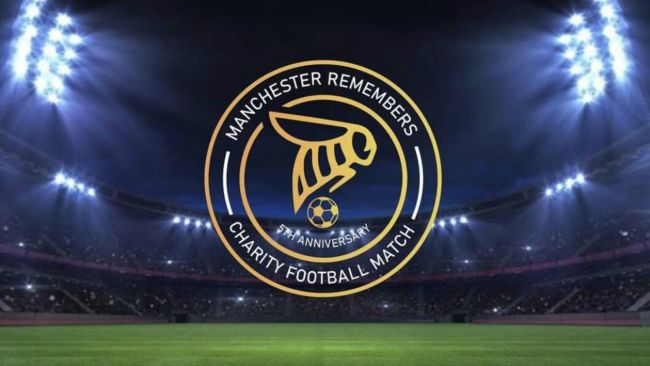 Logo for the Manchester Remembers charity football match