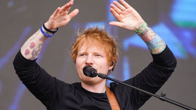 Ed Sheeran was named the most played artist for the fourth time in five years.
Credit: PA