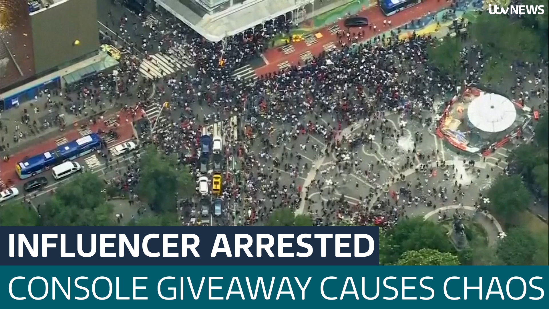 Social media star arrested after console giveaway sparks New York 'riot ...