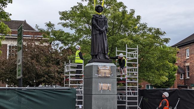 Statue of Margaret Thatcher erected in Grantham