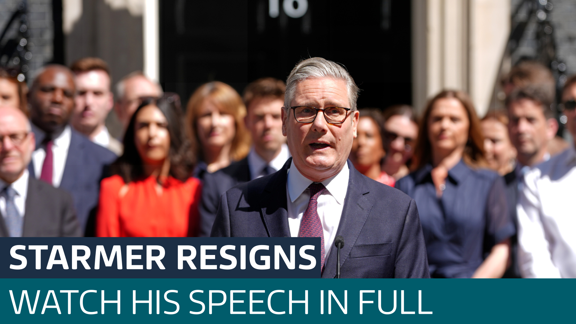 Watch in full: Starmer's final speech before handing in resignation to the King