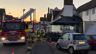 Crews spent the early hours battling the blaze in Fore Street, Harlow.
Credit: Essex Fire and Rescue Service.