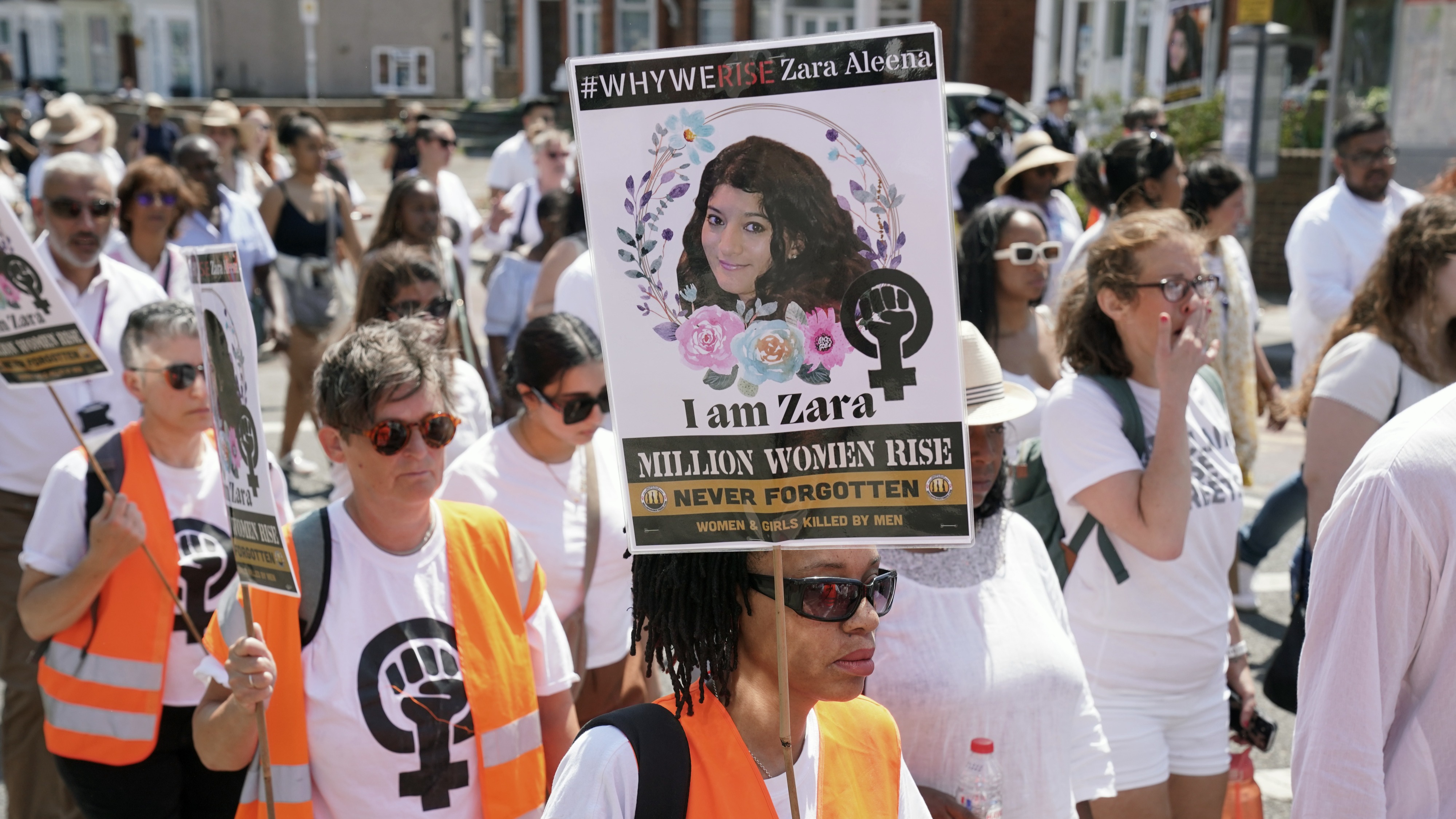 Hundreds of mourners gather for vigil to mark a year since death of Zara Aleena ITV News London pic