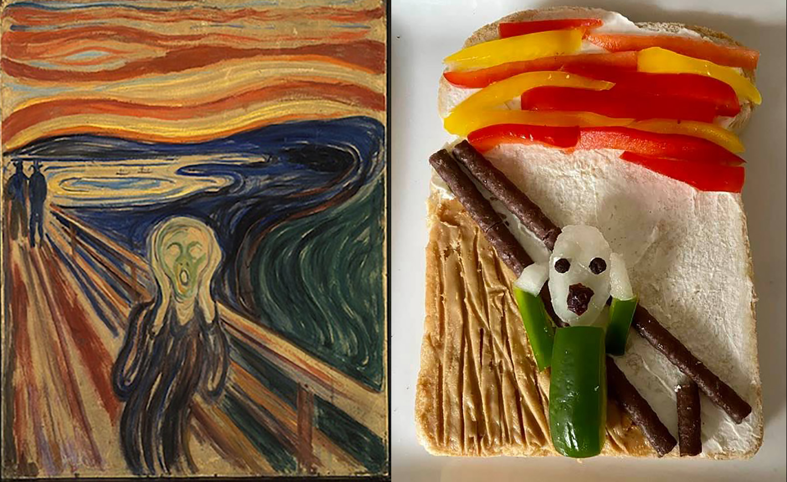 Crumbs! Portsmouth office worker re-creates favourite artworks in toast ...