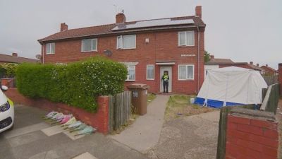 The scene of the incident in which 43-year-old Nathaniel Wardle Senior was pronounced dead at the scene on St Hilda's Avenue, in Holy Cross, Wallsend on Monday 20 June 2022