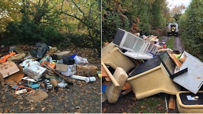 fly tipping credit Dartmoor Rangers
