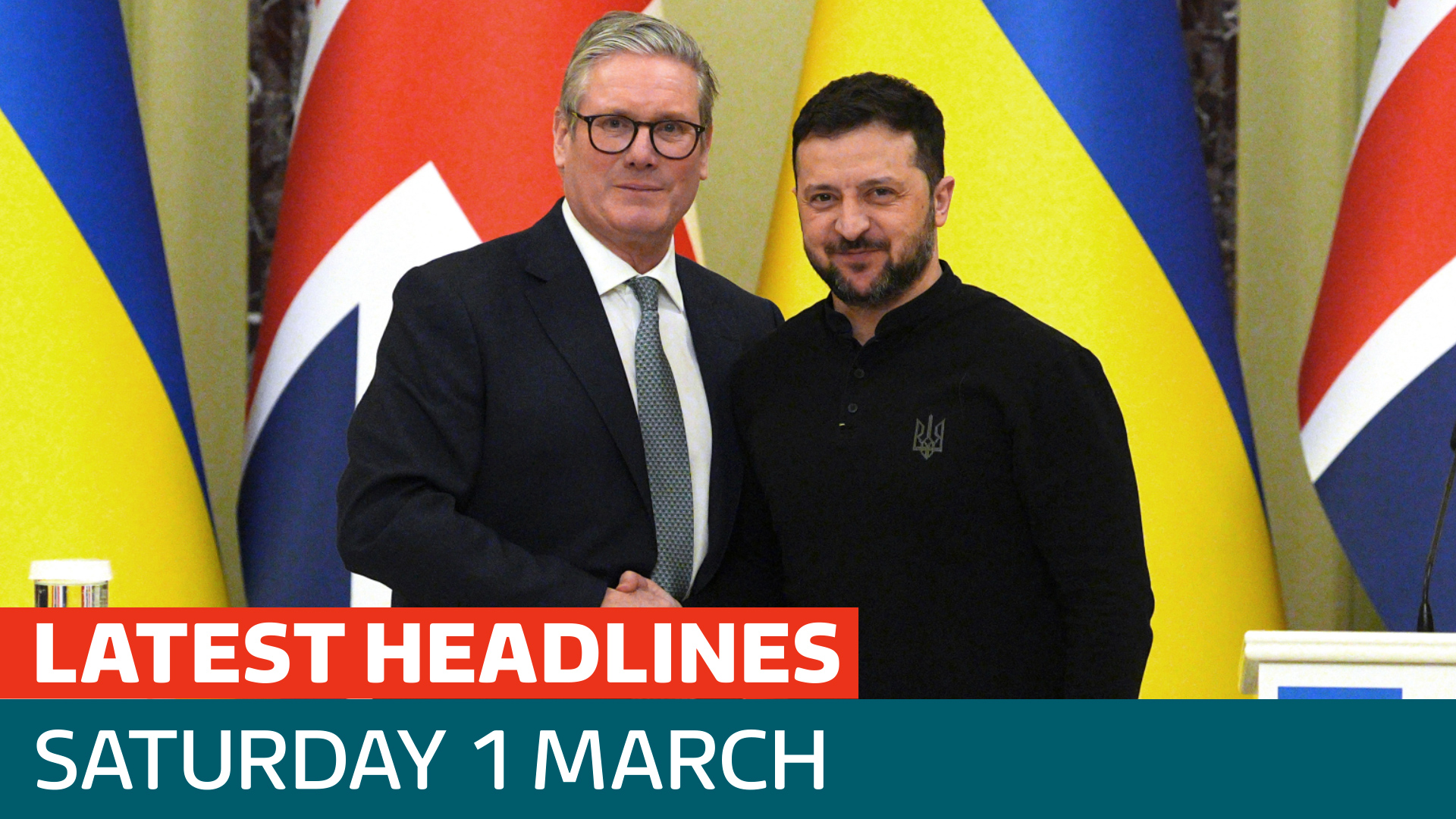 The latest headlines - as Zelenskyy arrives in UK to meet Starmer - Latest From ITV News