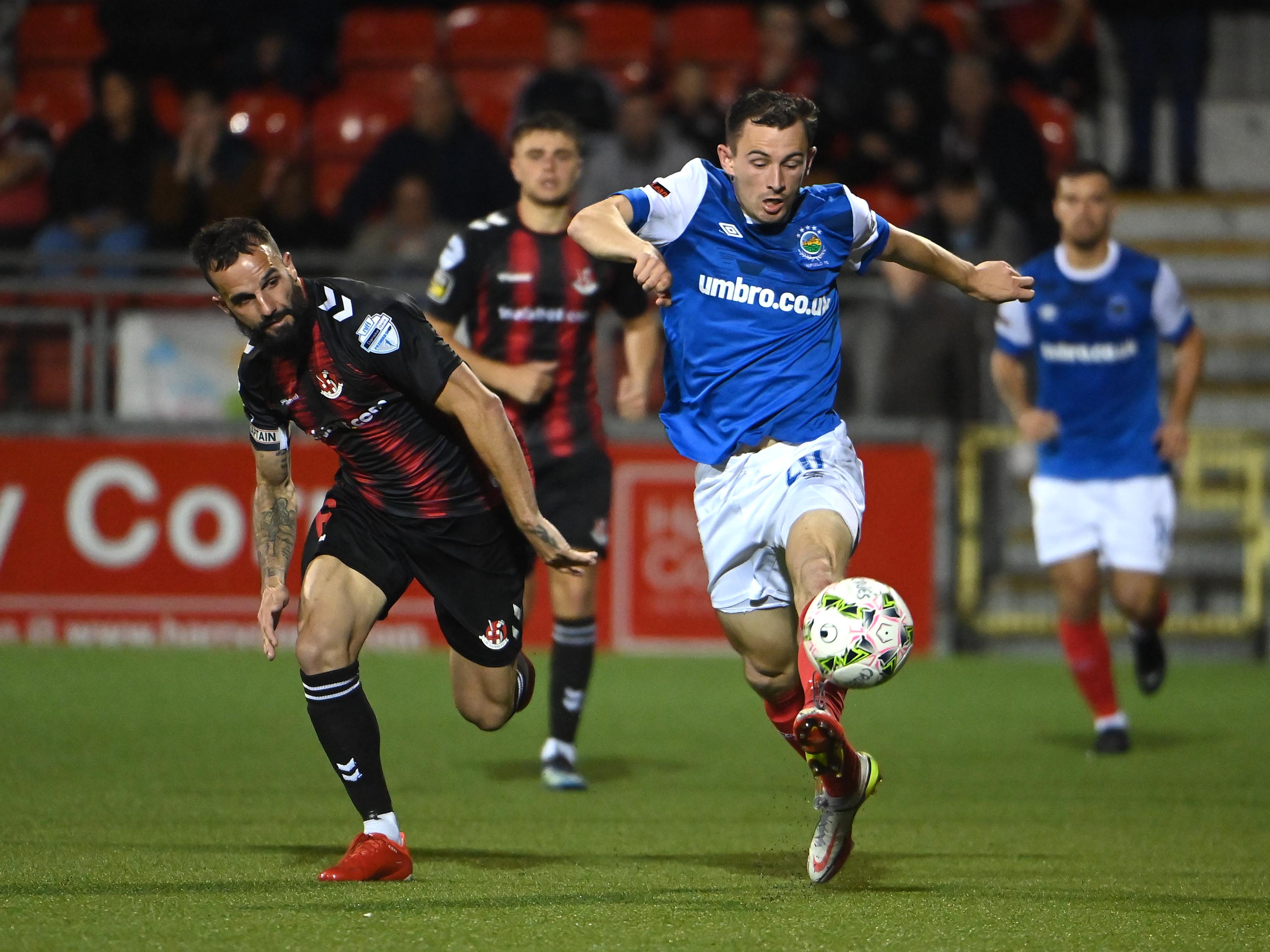 Linfield, Glentoran And Holders Larne Secure Co Antrim Shield First ...