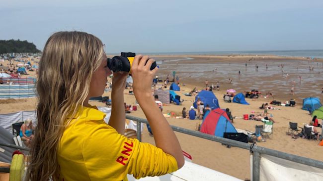 RNLI WELLS LIFEGUARD CREDIT: ITV NEWS ANGLIA