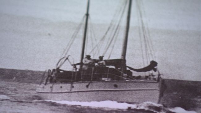 El barco Callou era dueño de una familia de Jersey que rescató a Irène y su familia hace 82 años.