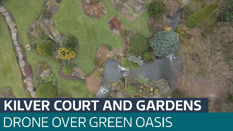 Drone shots over Kilver Court and Gardens - Latest From ITV News