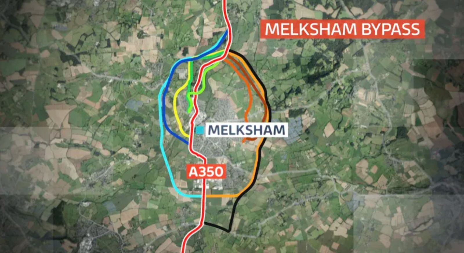 Melksham Postcode Map Melksham bypass: Plans revealed for £135million project | ITV News West ...