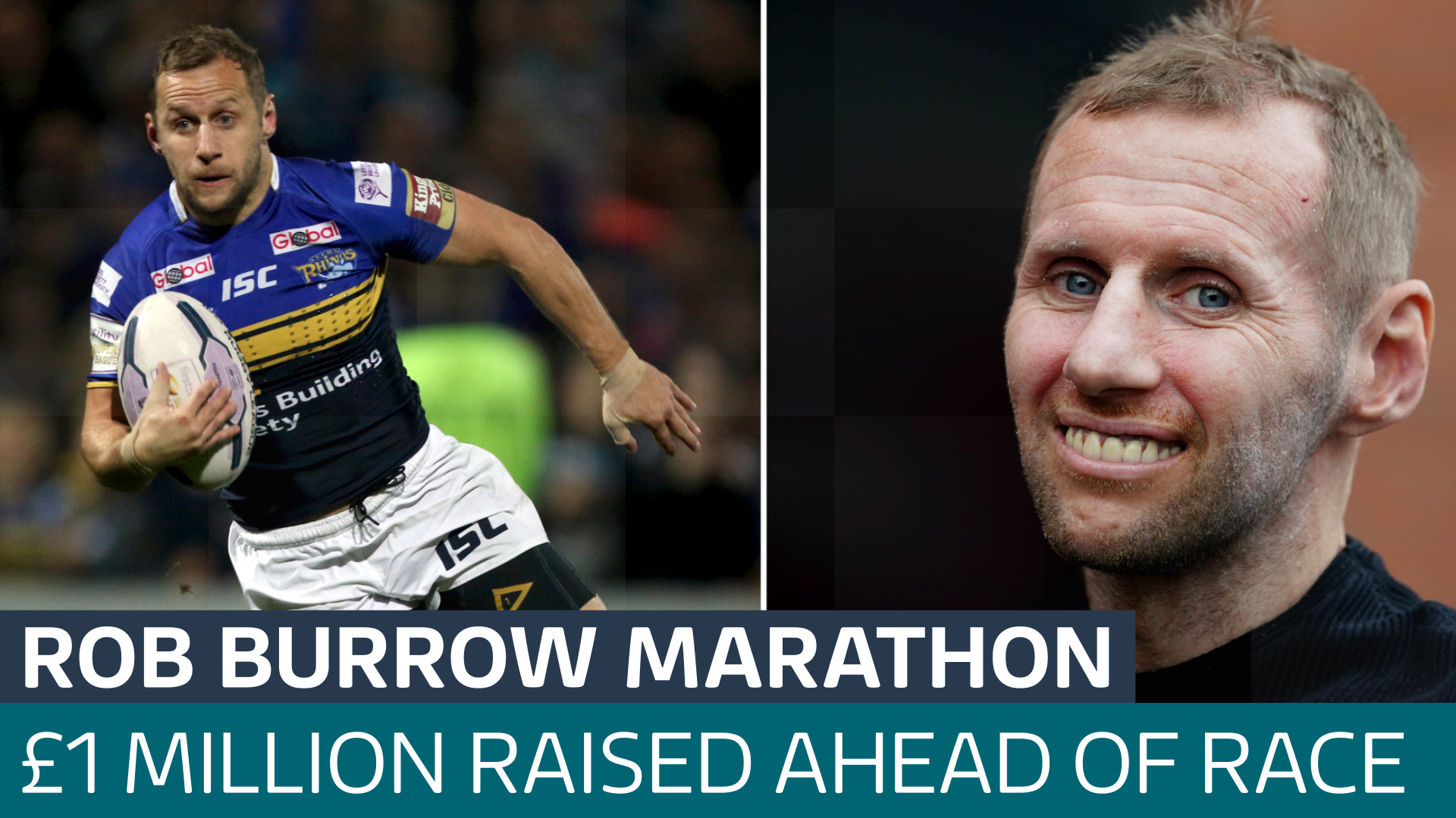 Marathon in honour of former rugby league star Rob Burrow raises £1 ...
