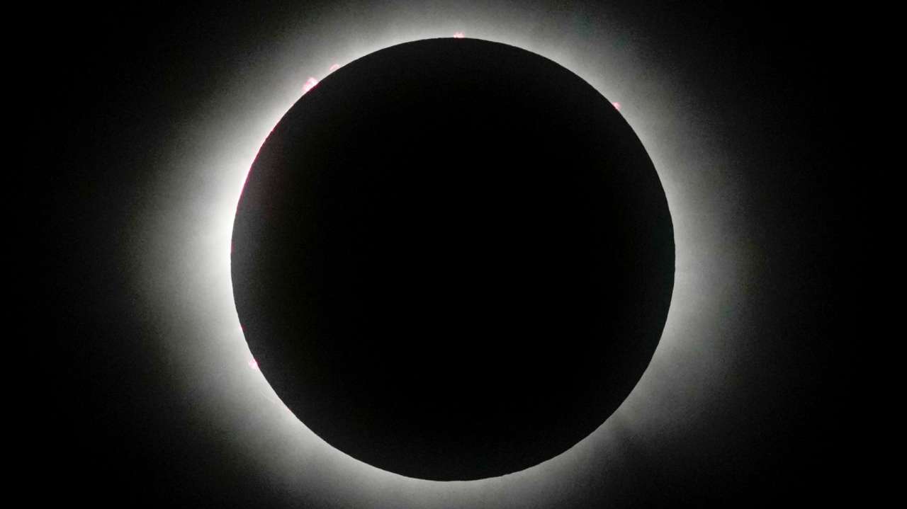 In pictures: Millions watch total solar eclipse across central and north America