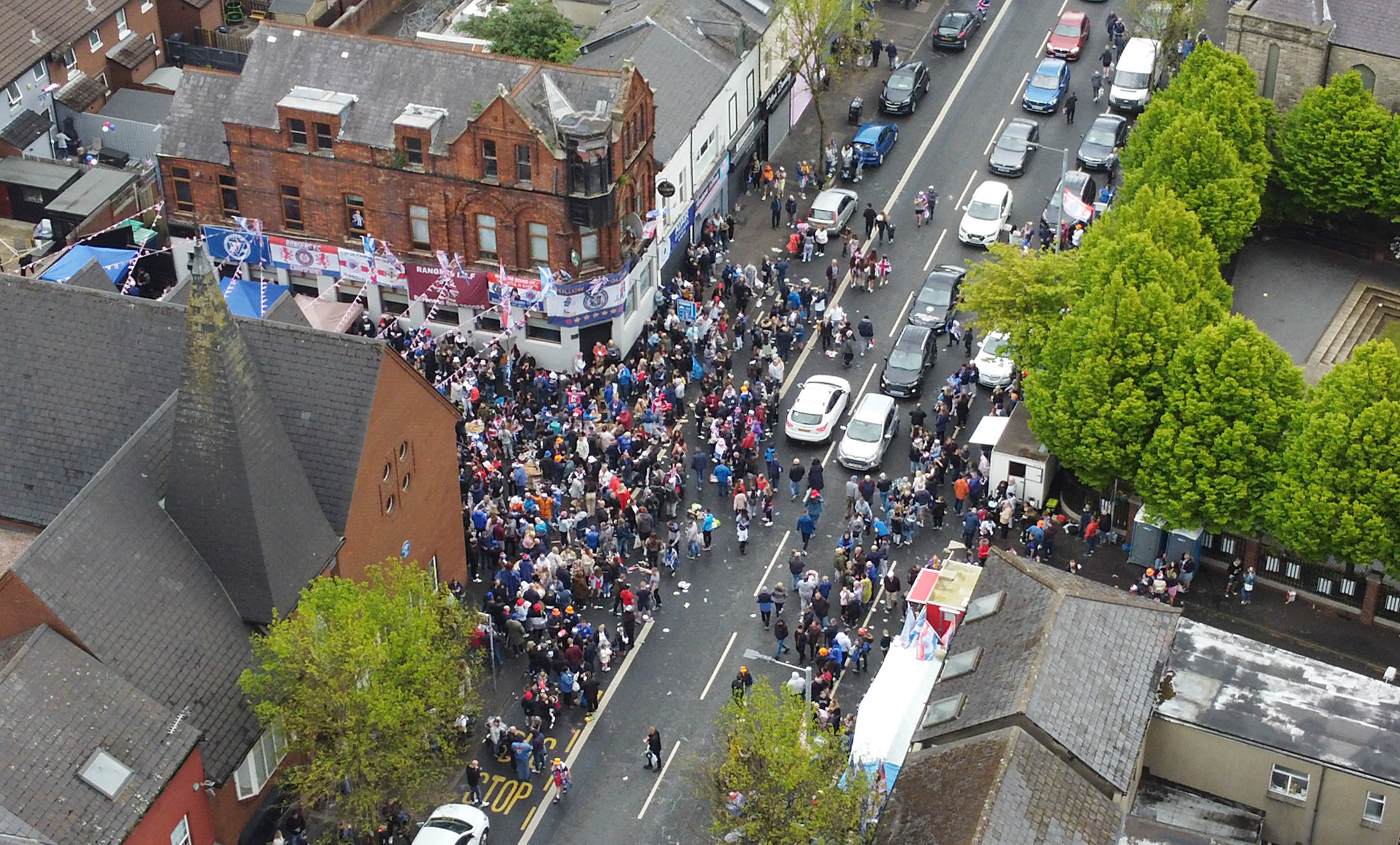 Large crowds of Rangers fans 'clearly a breach' of coronavirus ...