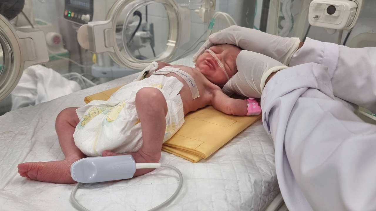 Gaza baby born by C-section after both parents killed in Israeli airstrike