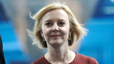 Liz Truss pictured at the Conservative Party conference in Birmingham.