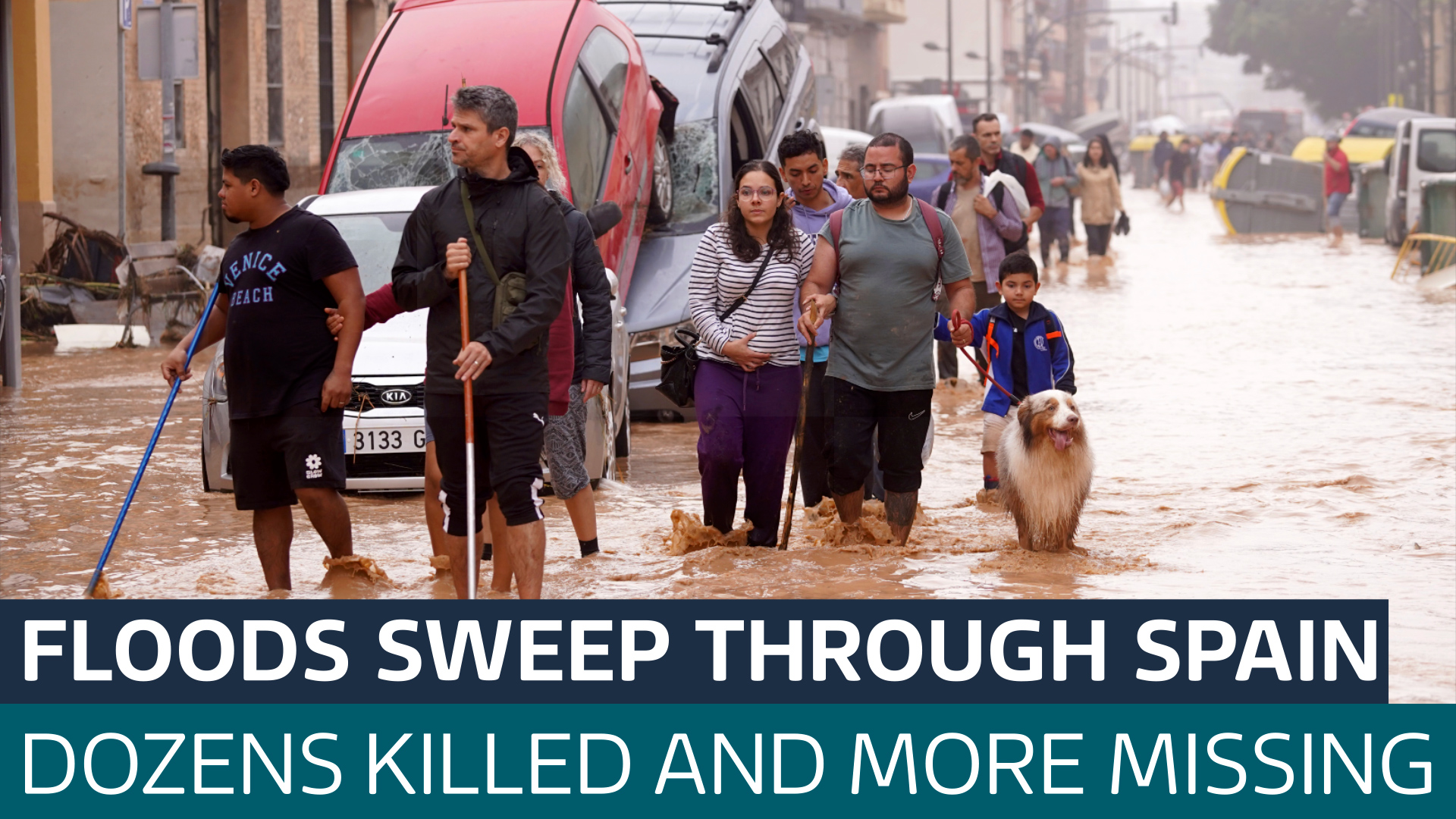 At least 95 killed in Spain as powerful flash flooding and freak hailstorms hit country