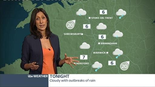 West Midlands Weather: Windy overnight with rain | ITV News Central