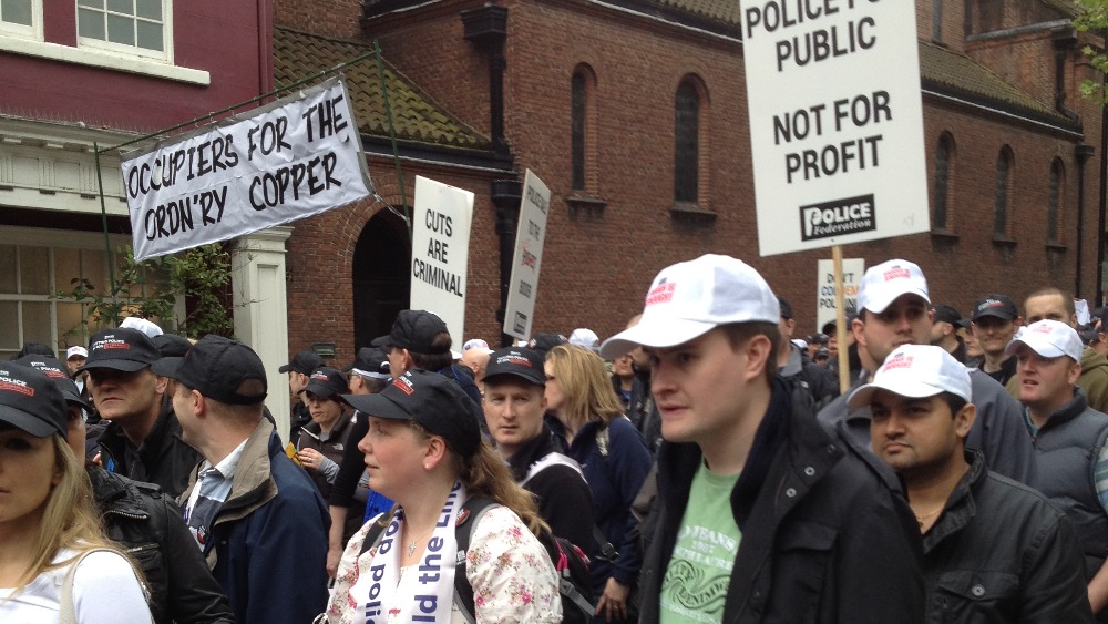 20,000 Police Join Cuts Protest In London | ITV News