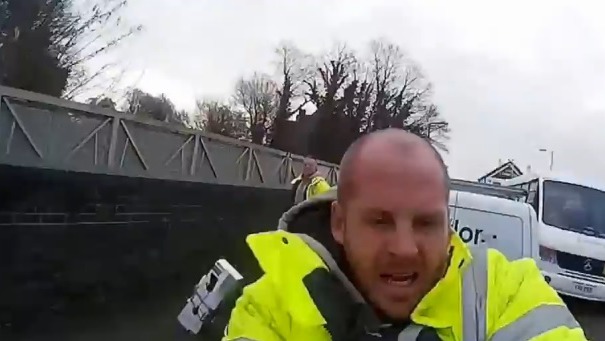 Cyclist knocked off bike and assaulted by road rage driver | ITV News ...
