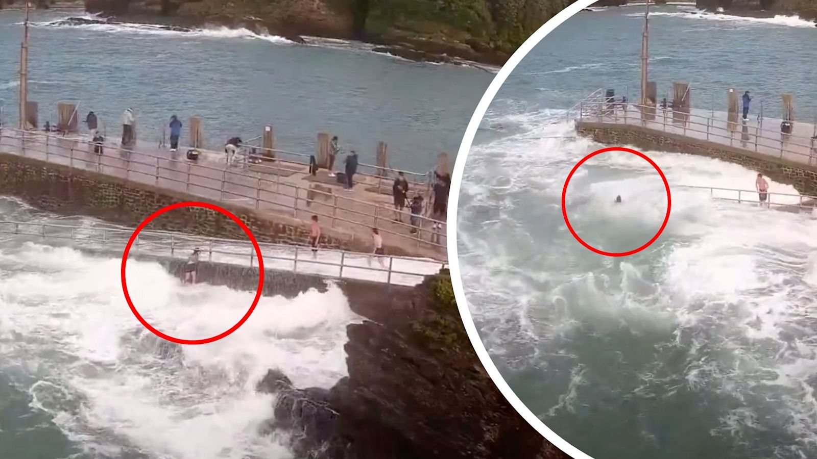Getting Swept Warning issued after child gets swept out to sea while playing in large ...