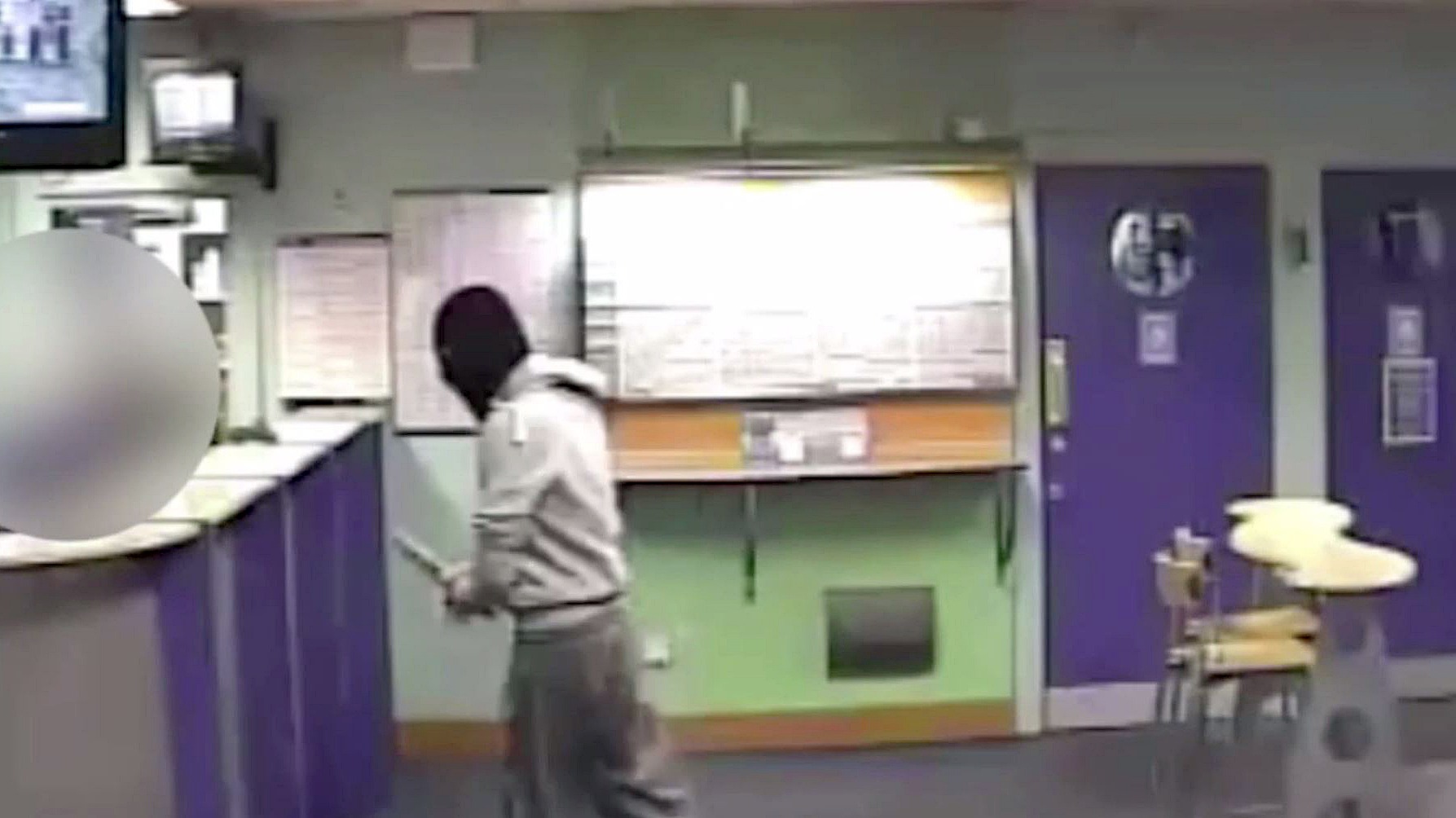 Terrifying Video Shows Moment Sword-wielding Thug Jumps Over Counter In ...