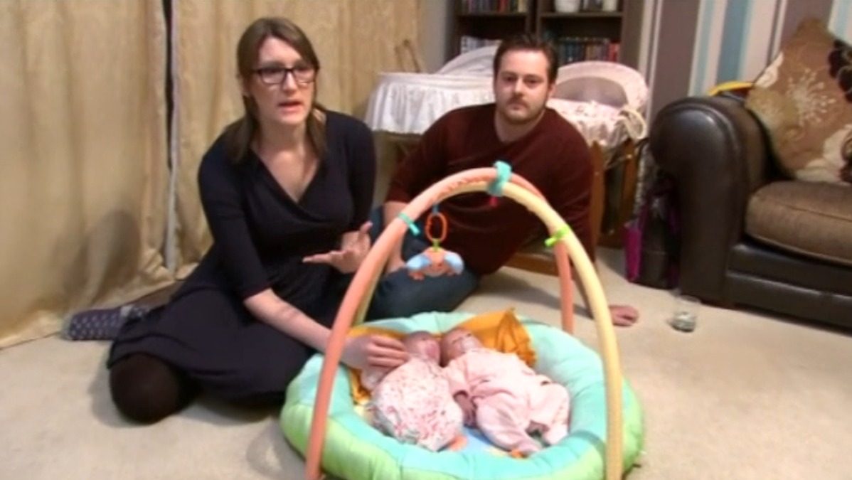 Woman genetically born as a man gives birth to twins | ITV News