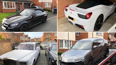 Police seize £500k of luxury cars as part of operation to target organised crime