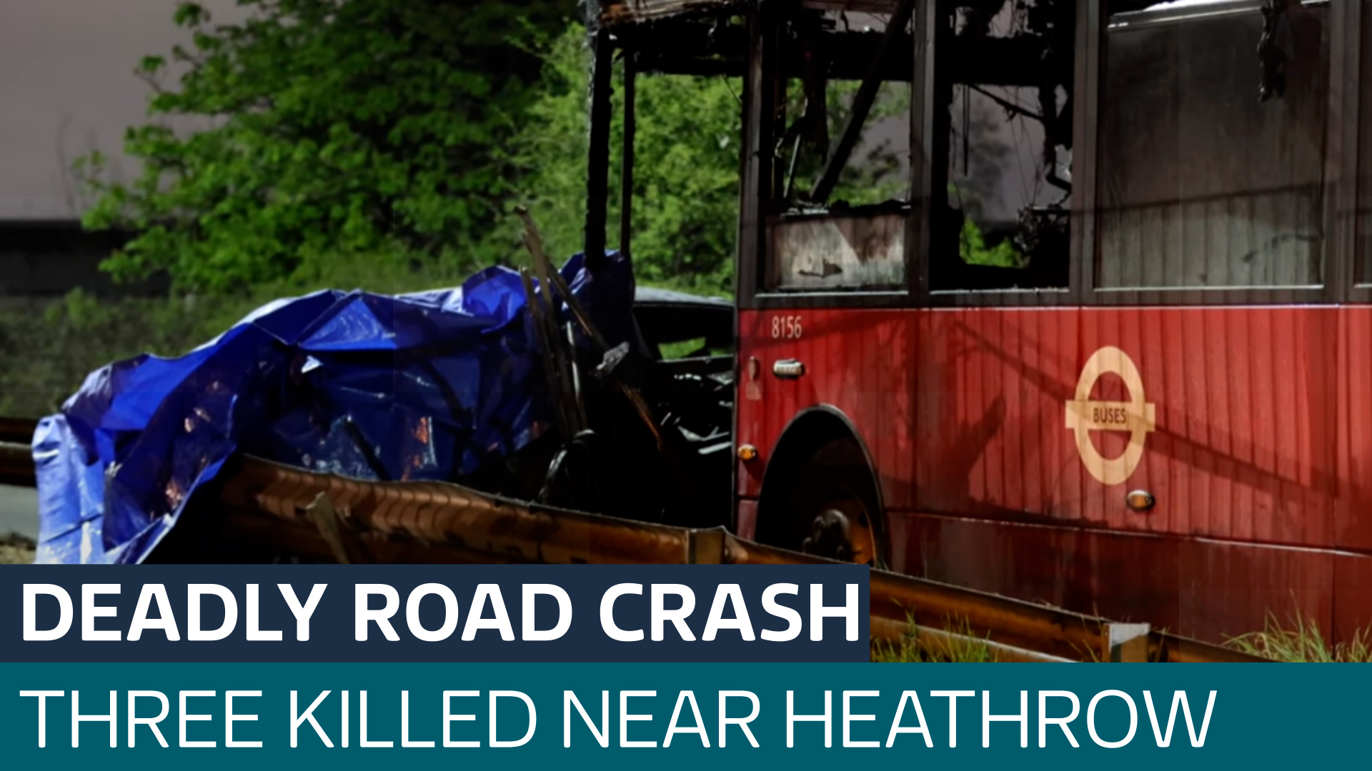 Three dead after bus and car crash which left both vehicles on fire ...